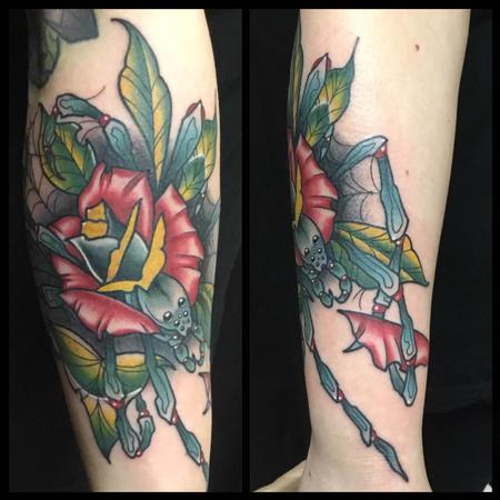 Tattoos - Spider Rose - 134960